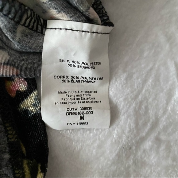 Lush Floral Print Velvet Choker Dress - Picture 10 of 11